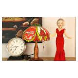 Coca-Cola Classic Elegance Table Lamp & Marilyn Monroe World Doll