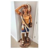 Indian Statue 6ft Tobacco Cigar Store Prop