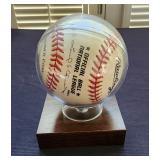 Chipper Jones #10 Signed Baseball