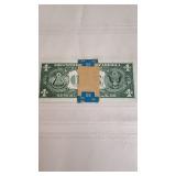 Mint State Stack of 50 Sequential Numbered Silver Certificates Currency