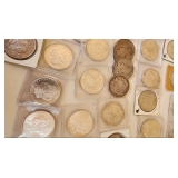 Morgan and Peace Silver Dollars