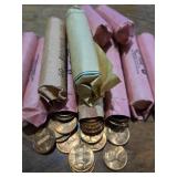 Almost Uncirculated Lincoln Memorial Penny Coin Rolls