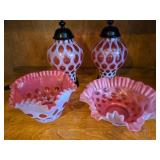 Fenton Glass Coin Dot Collection