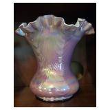 Fenton Pink Vase by Frank Fenton