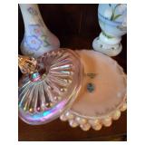 Fenton Glass Large Pink Trinket Box