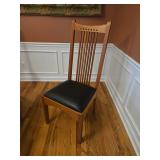 Stickley Dining Room Table & Chairs made of Wild Black Cherry with Ebony Inlay