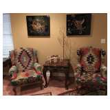 Art in background is not for sale.