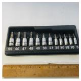 12 pc Combination Drive Torx Bit Socket Set