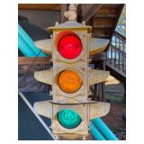 HARD-TO-FIND Vintage 4-Way Stop Light by Crouse-Hinds Converted to Electric with Plug
