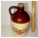 Bicentennial Whiskey Jug with Cork -Eagle painted on the side, no chips  