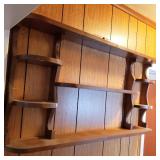 Vintage Wood Display Shelf - Will not ship or transport. Measures approximately 40" x 21". 