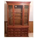 Vintage 2pc Mid-Century China Cabinet