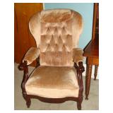 tufted wingback chair