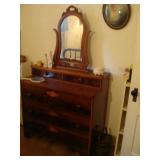 dresser with mirror
