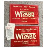 antique tin advertising signs, never used