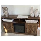 Fireplace-heater console is still available; all Vases & Baskets are SOLD