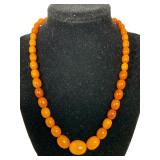 Antique Butterscotch Amber Necklace