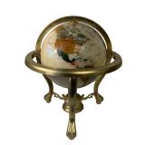 globe w semi precious stones
