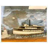 Antique Steamboat Diorama