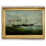 Antique O/B Early Steamship