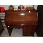 Solid wood rolltop desk