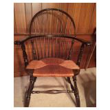 Vintage Ladder Chair with Woven Seat