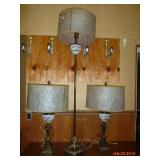 vintage lamp set 