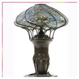 FEB 1: TIFFANY BUTTERFLIES LAMP - FINE ART
