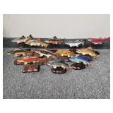 Rare Complete Set of 12 Benzie Jo Fishing Decoys