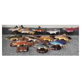 Rare Complete Set of 12 Benzie Jo Fishing Decoys