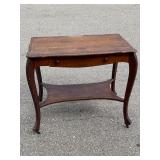 Antique Tiger Oak Library Table