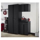 Husky Welded Steel Garage Cabinet Set in Black (3-Piece)