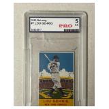 1933 Delong #7 Lou Gehrig Card