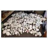 Huge Collection of Milk Glass