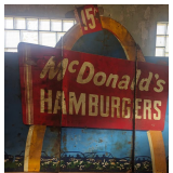 1960s McDonald's Franchise Road Sign