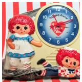 1974 Raggedy Ann & Andy Talking Alarm Clock