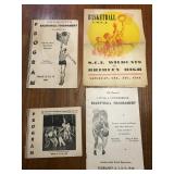 vintage basket ball programs 
