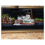 VIntage Paddlewheel Picture that lights up! 