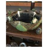 signed frog bowl 