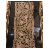 belgian lace framed 