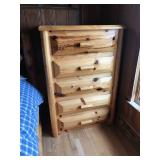 Log chest of drawers