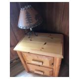 Log nightstand 