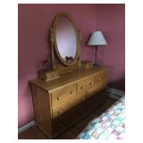 Custom solid oak dresser