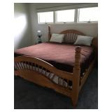 King Size oak bed 
