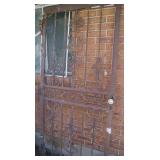 Old Large wetal screen door
