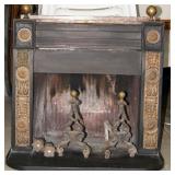 1880 American Franklin stove, cast iron