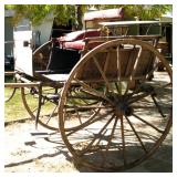 Antique "Country estate village cart" for 4 passengers, "back to back". Needs restoration