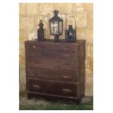 Utah pine painted chest of drawers