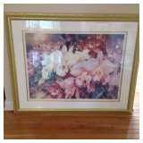 Huge Hand signed framed art