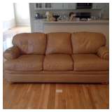 Flexsteel leather sofa